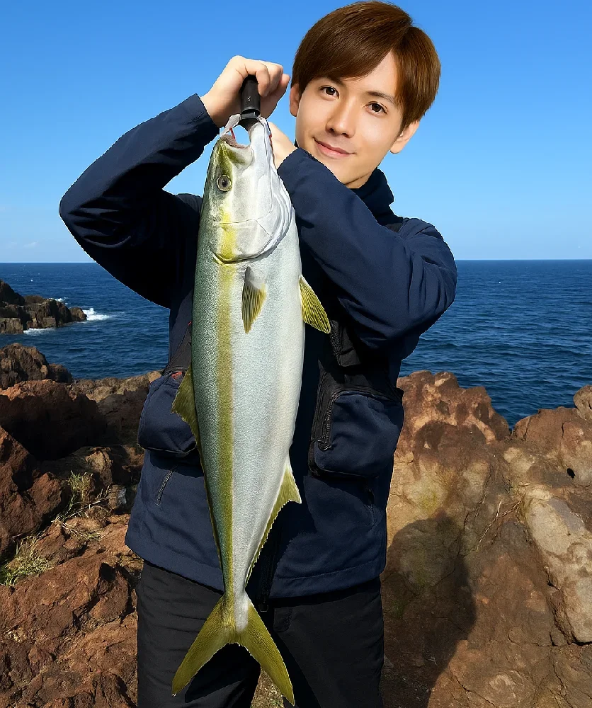 城ヶ崎海岸でヒラマサを釣る久良木