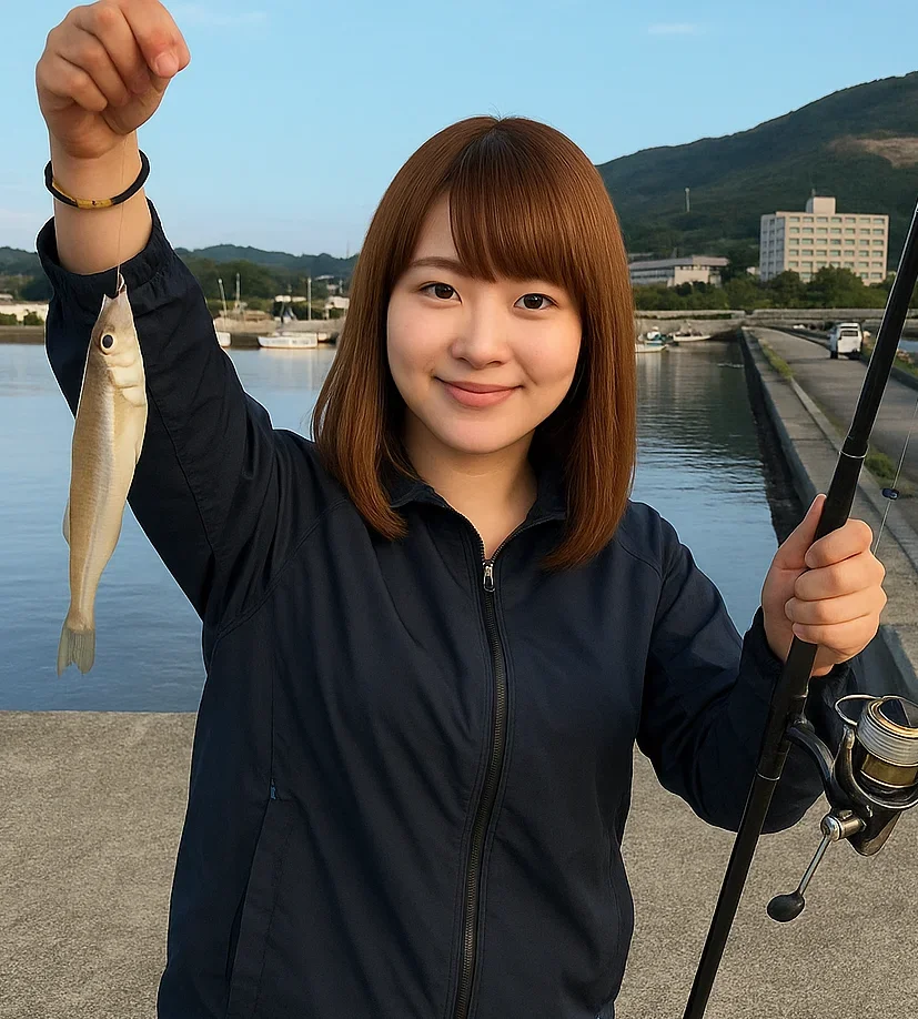 田原港でシロギスを釣る山際