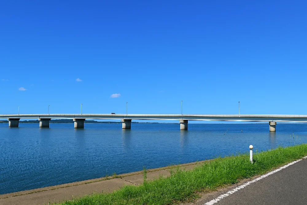 北浦大橋付近の様子