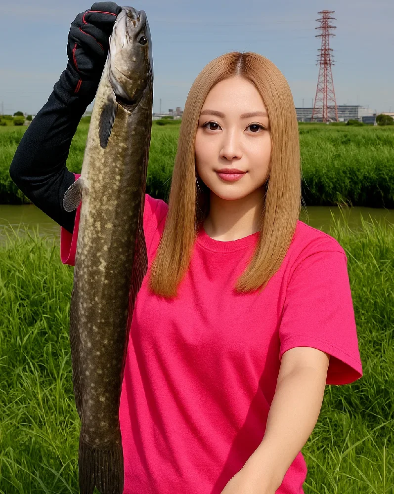 油ヶ淵でナマズを釣る階下
