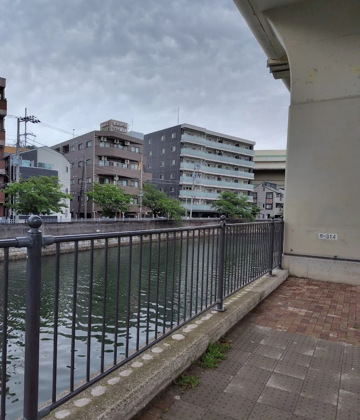 大岡川蒔田公園前のポイント