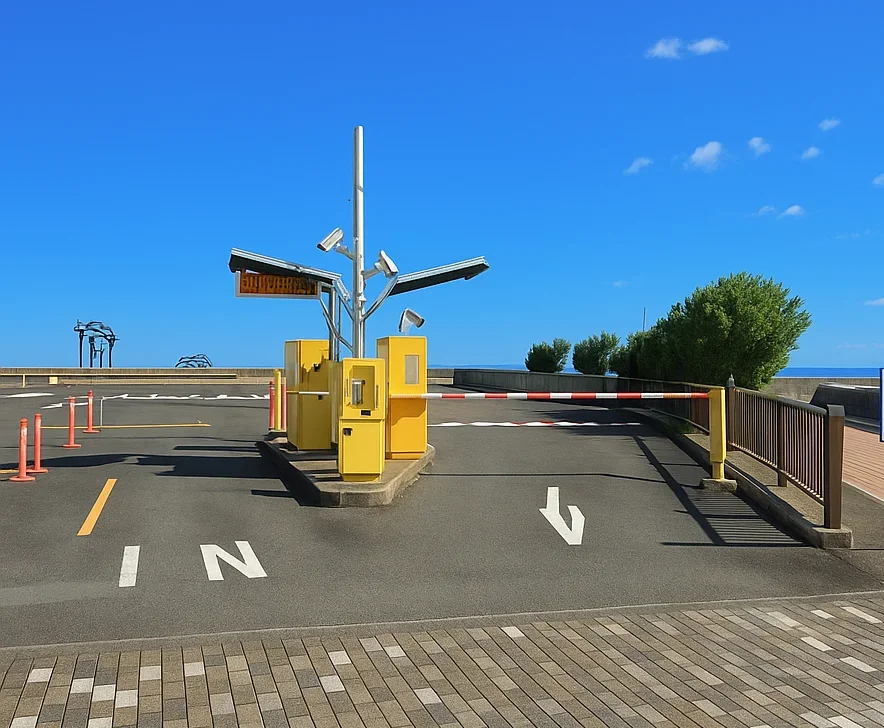 なぎさ公園の駐車場