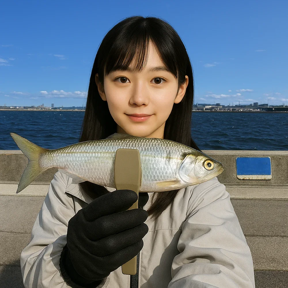 碧南海釣り広場でコノシロを釣る国生
