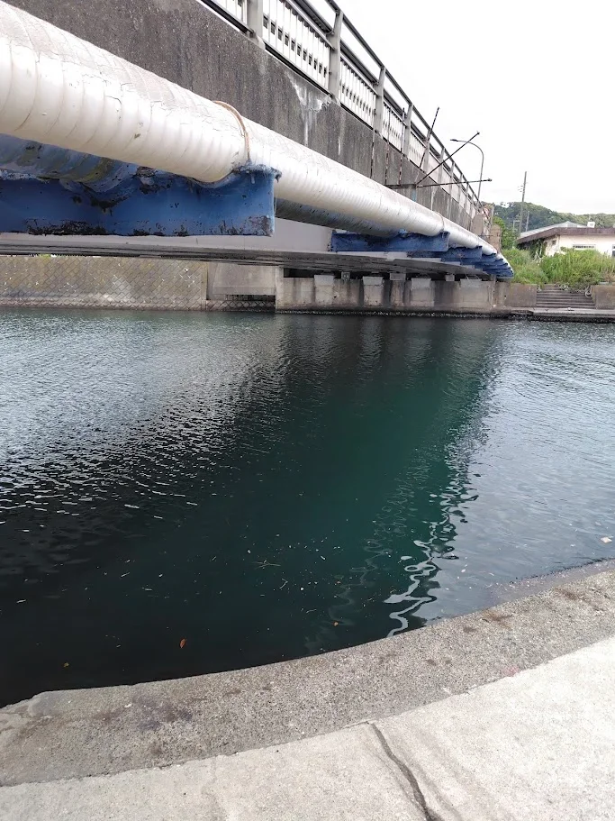 久里浜港開国橋下のポイント