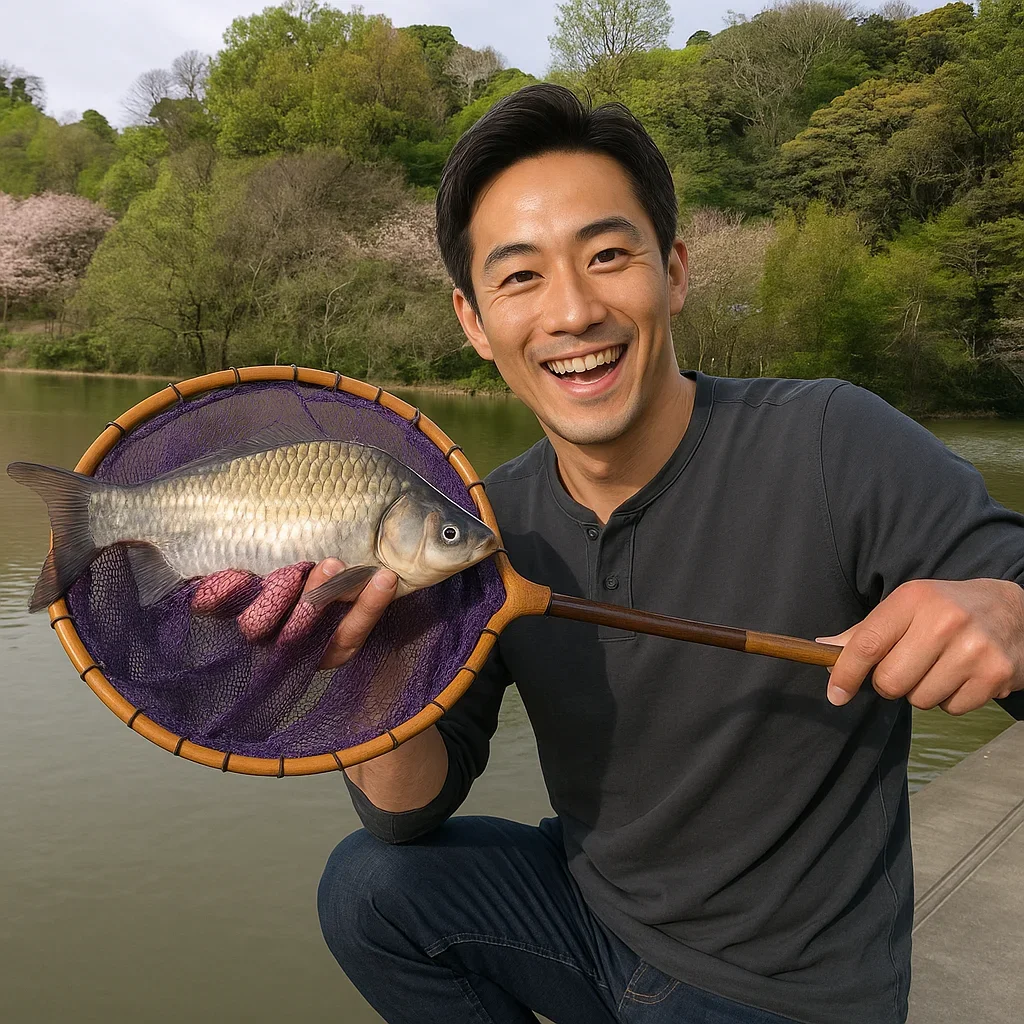 韮山城池でヘラブナを釣る勝田