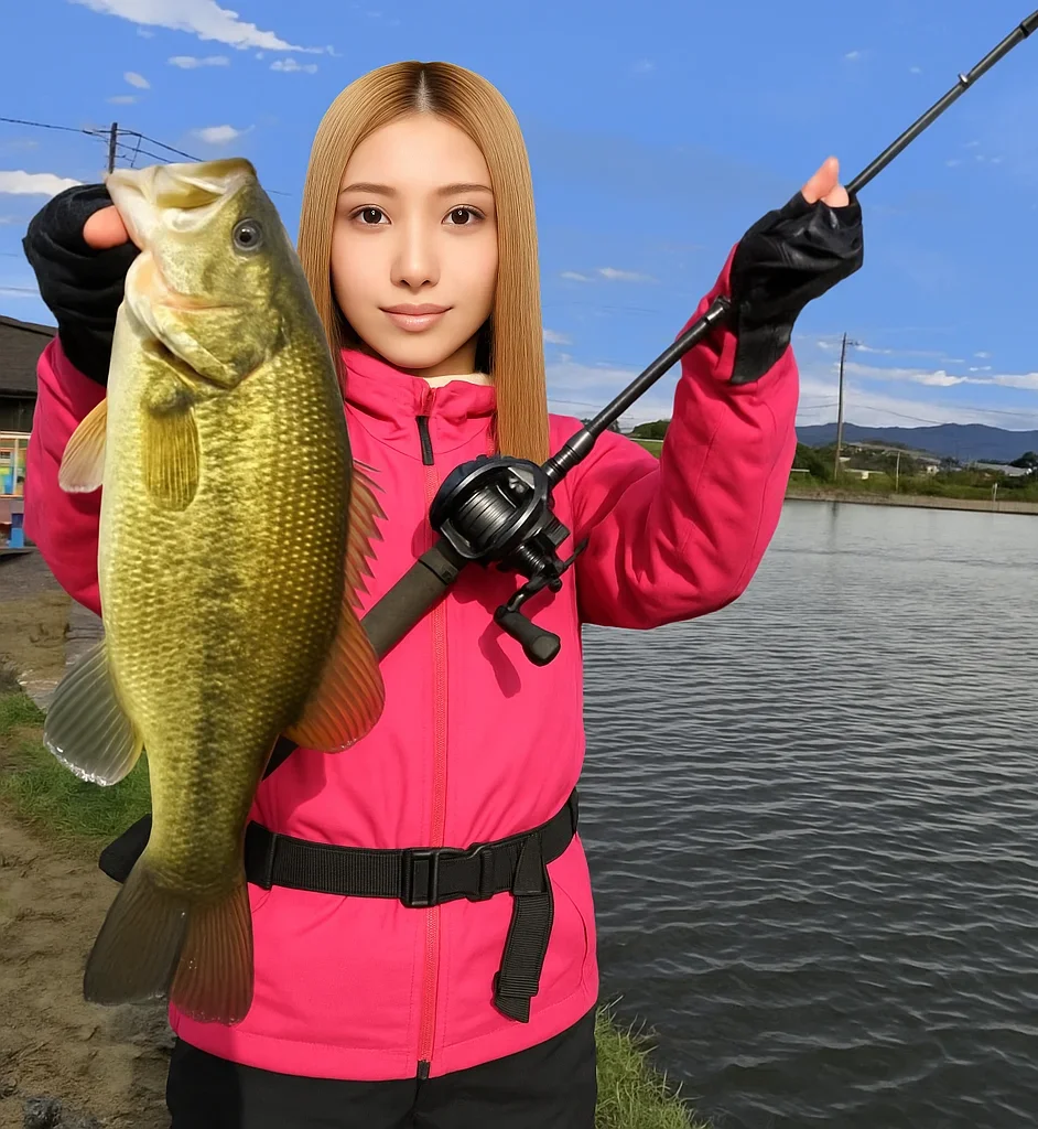 浜名湖フィッシングリゾートでブラックバスを釣る階下