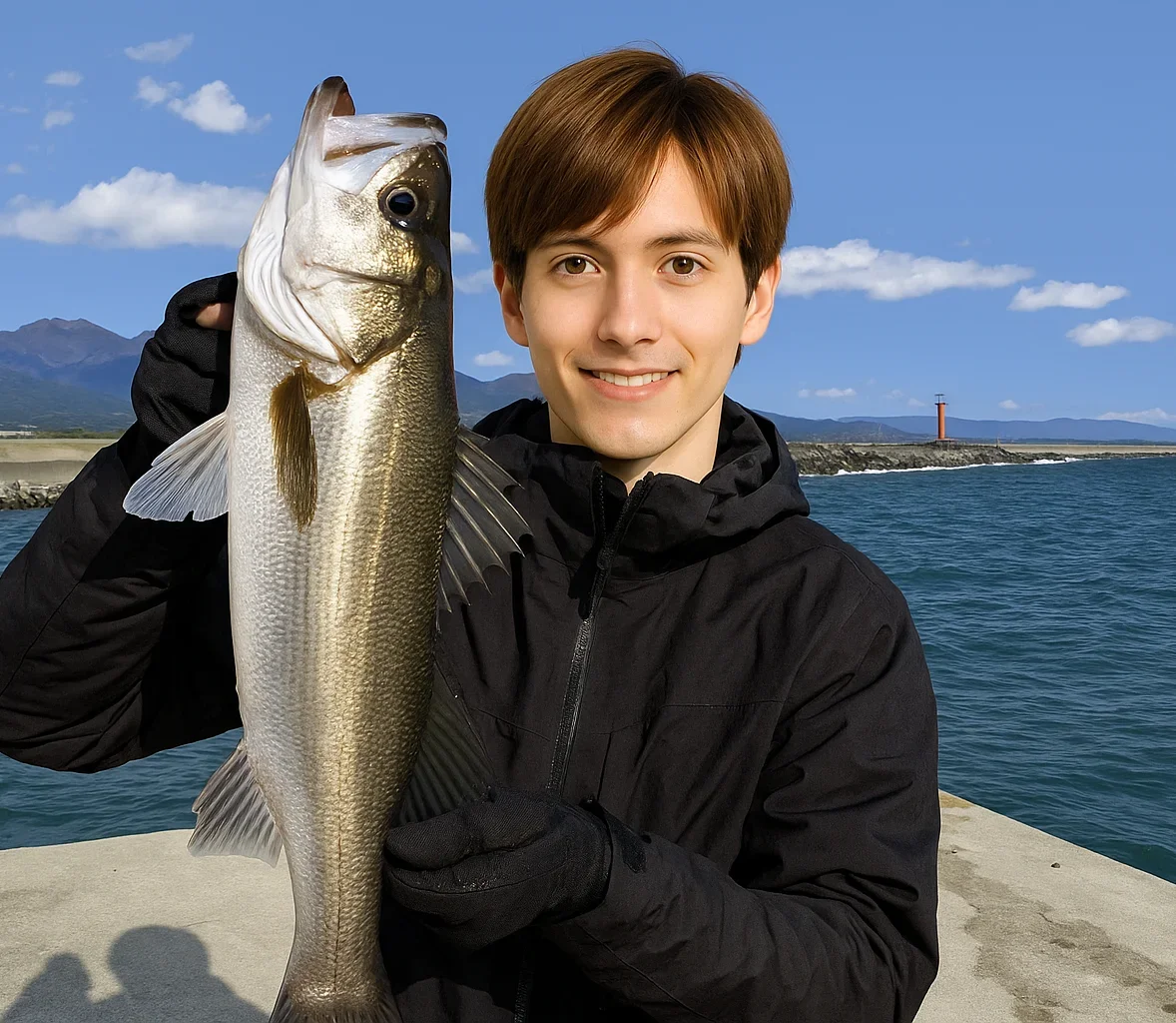 田子の浦港でシーバスを釣る久良木