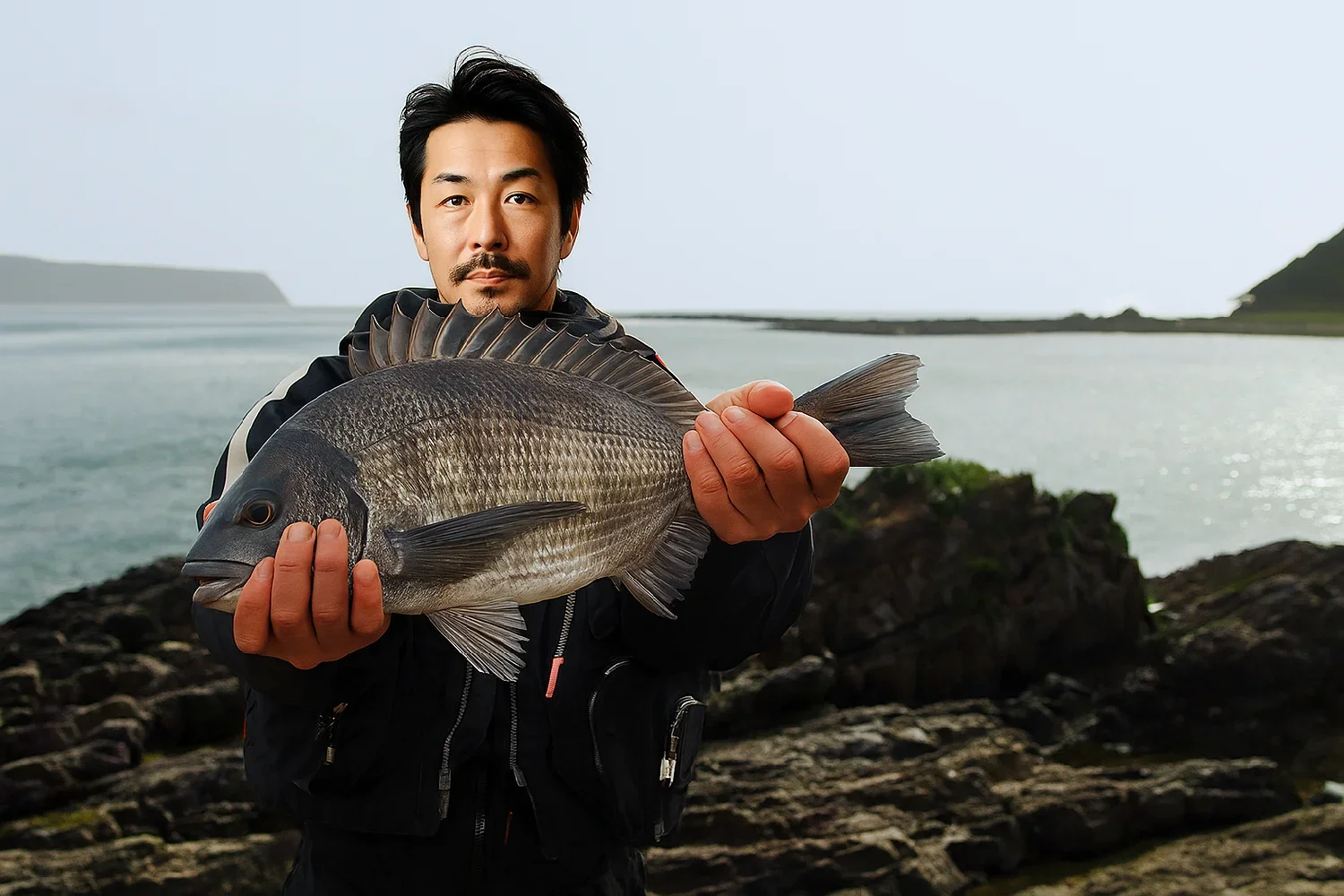 串本袋でチヌを釣る佐々木