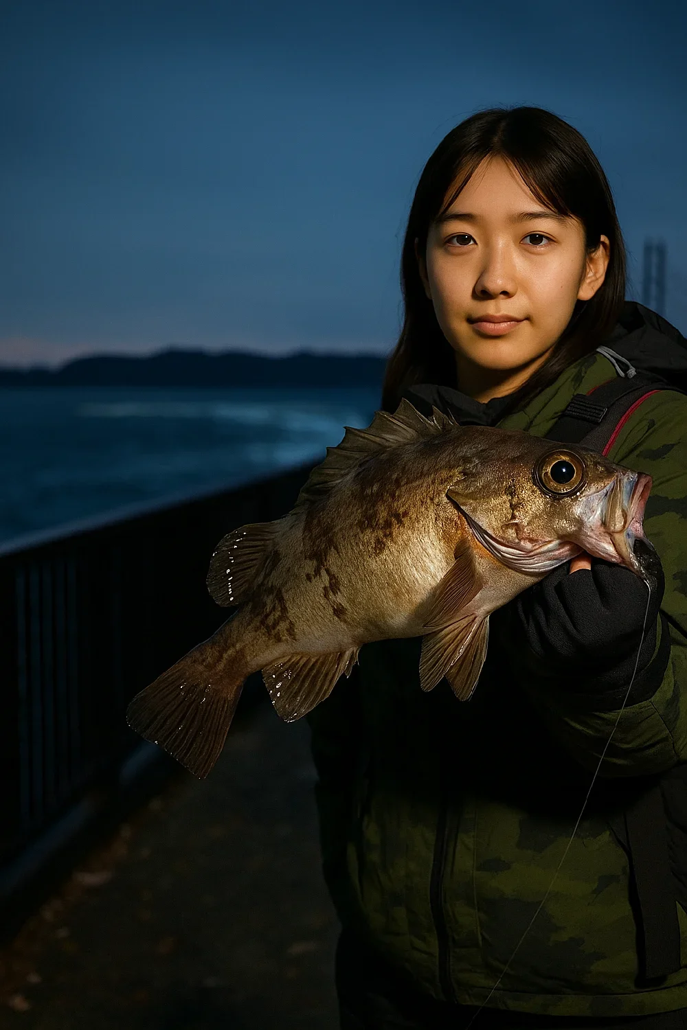 アジュール舞子でメバルを釣る森永