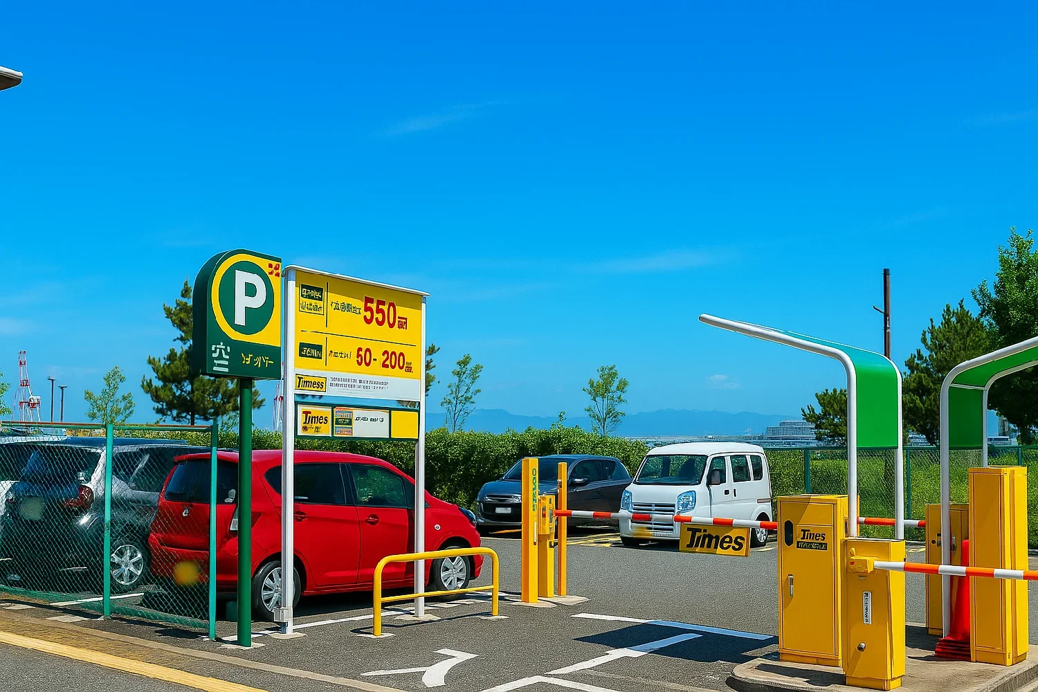 シーサイドコスモの駐車場
