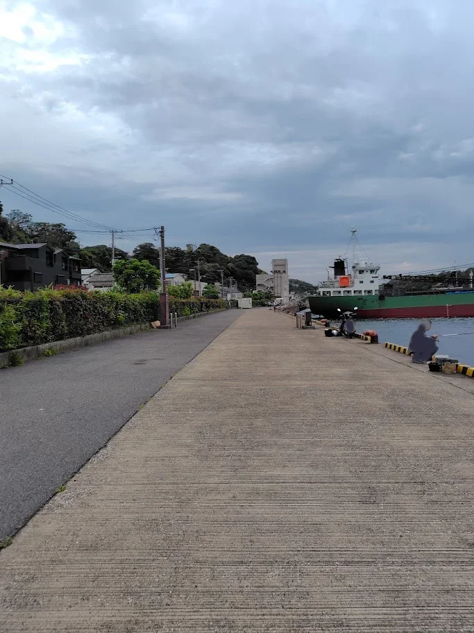浦賀港陸軍桟橋横の岸壁