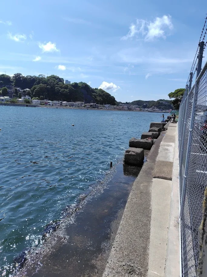 浦賀ボートパーク駐車場裏の釣り場