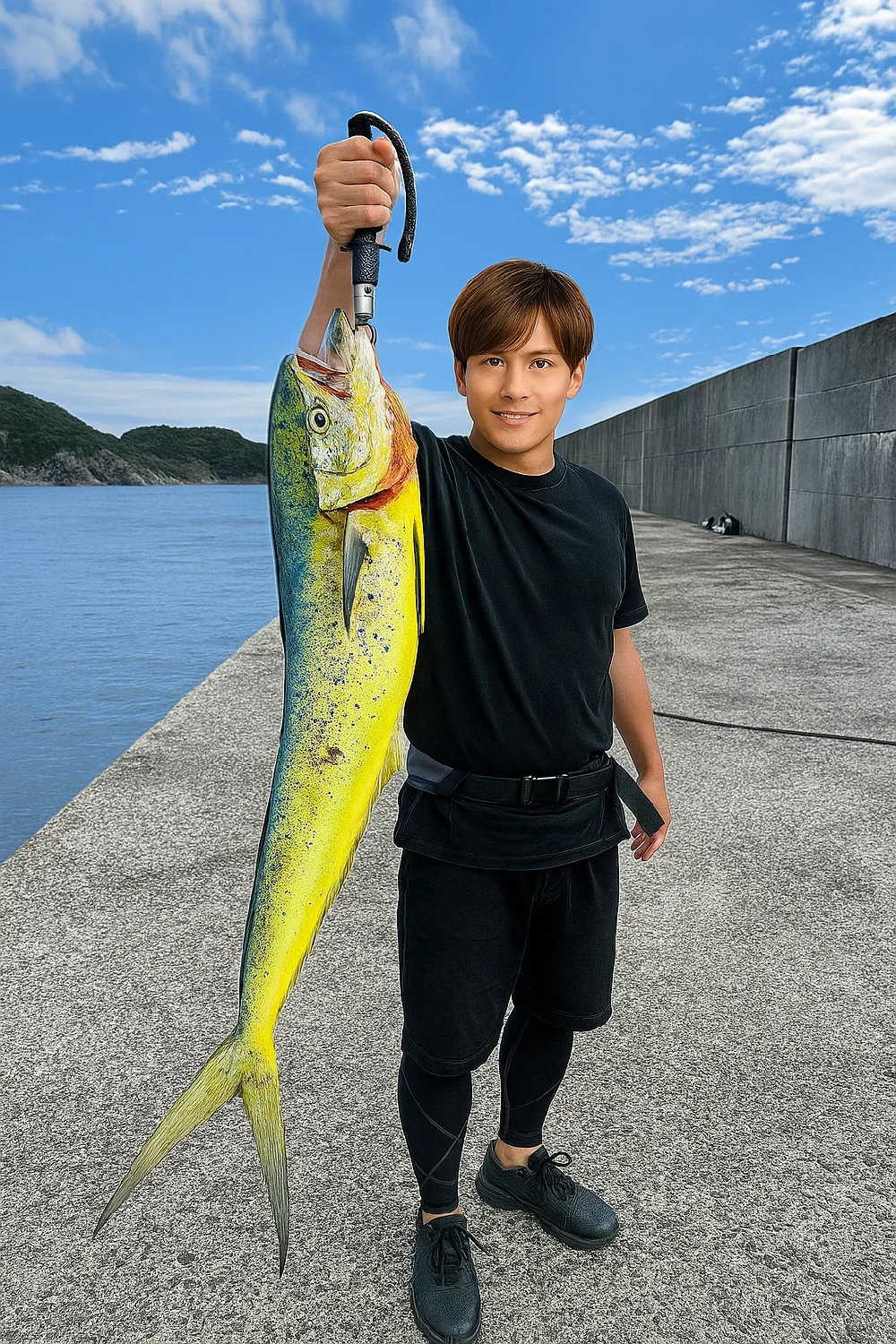 小浦一文字でシイラを釣る久良木