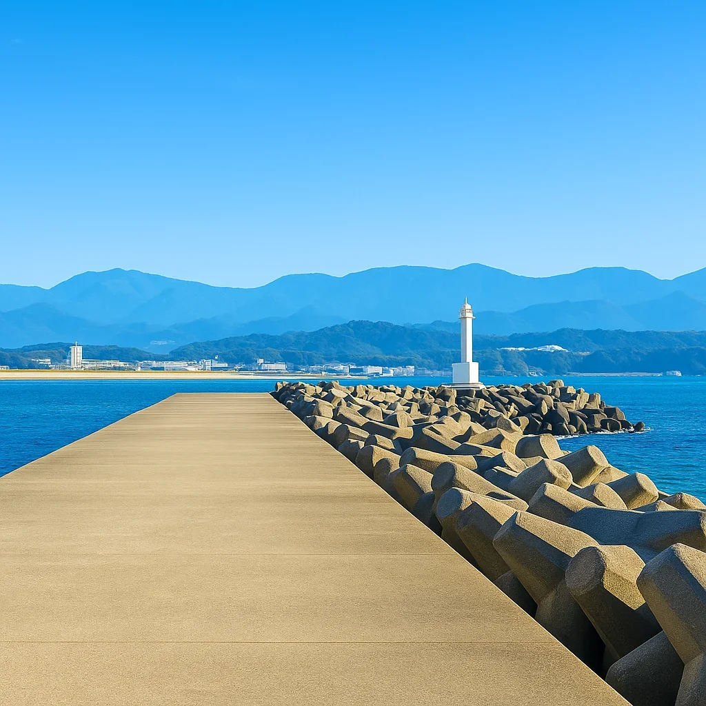 田辺港天神崎突堤