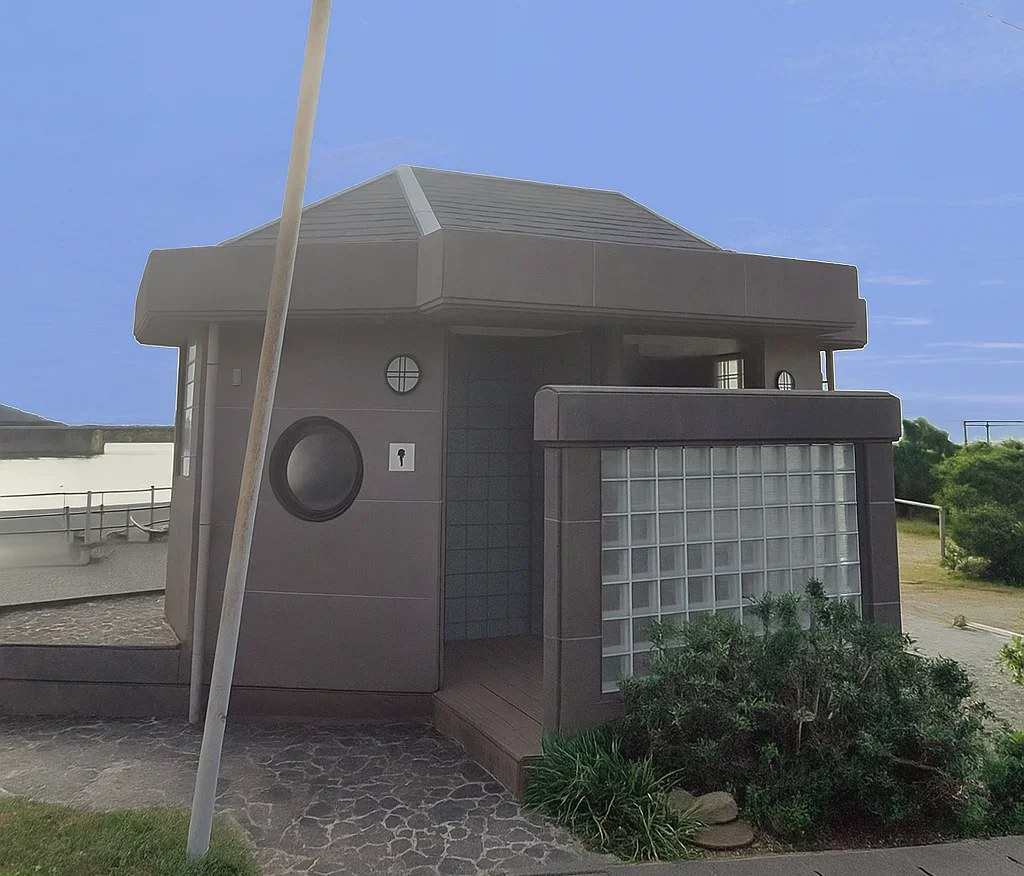 片田漁港のトイレ