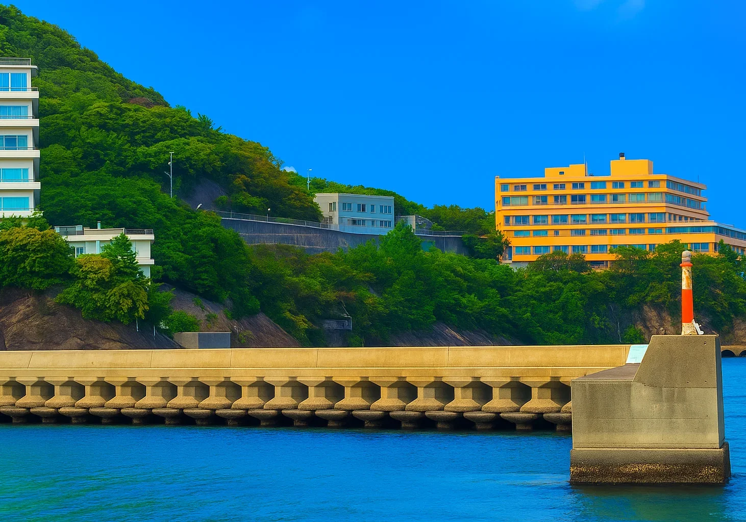 田ノ浦漁港東側の波止