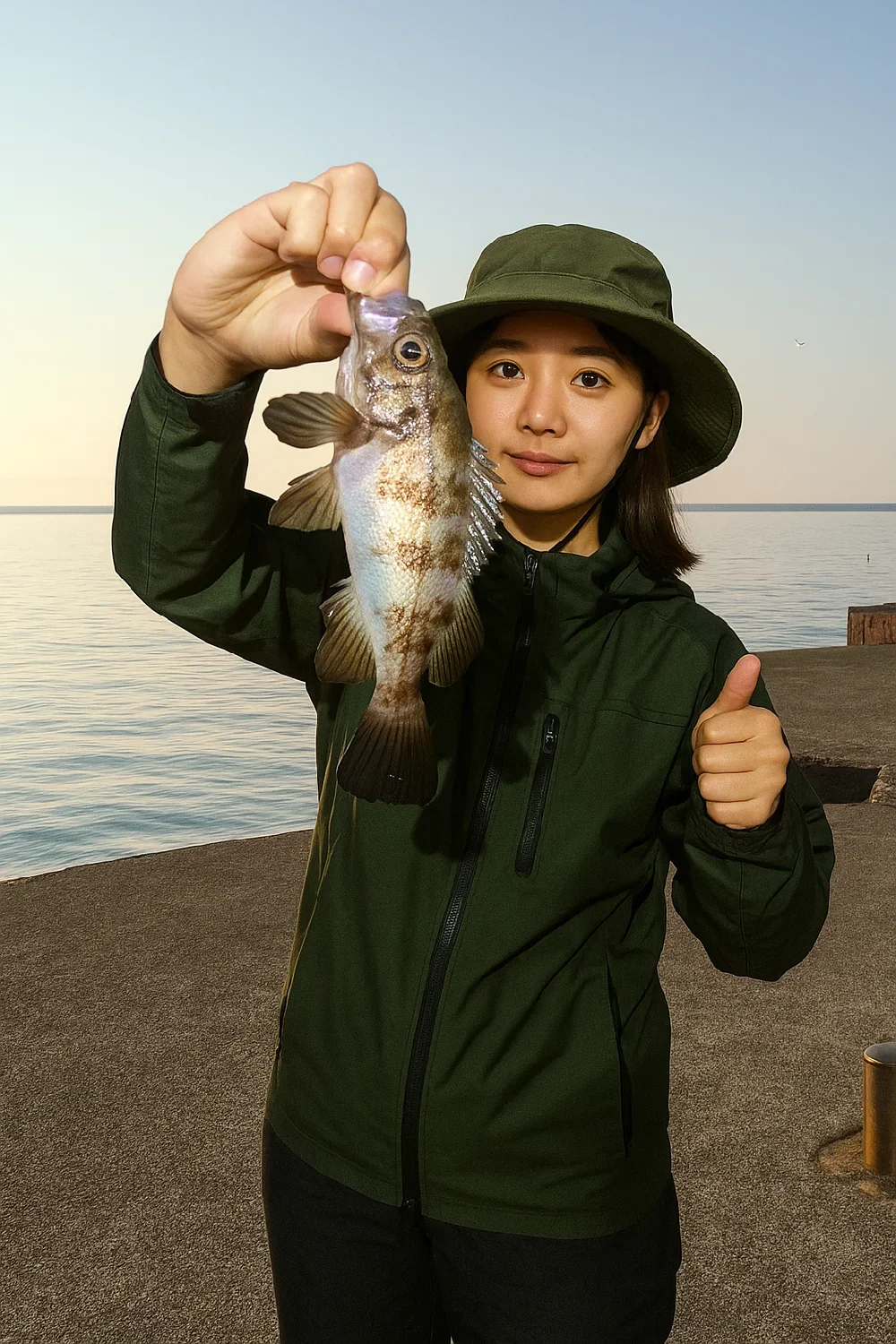 泉佐野食品コンビナートでメバルを釣る森永