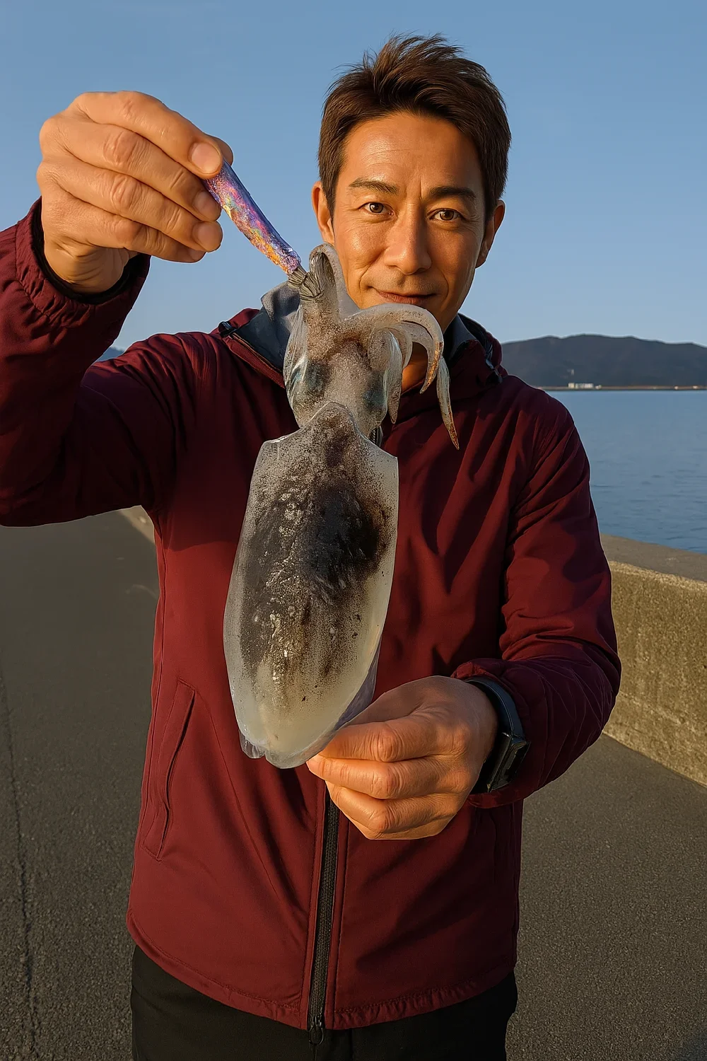 竹内工業団地でサゴシを釣る亀岡