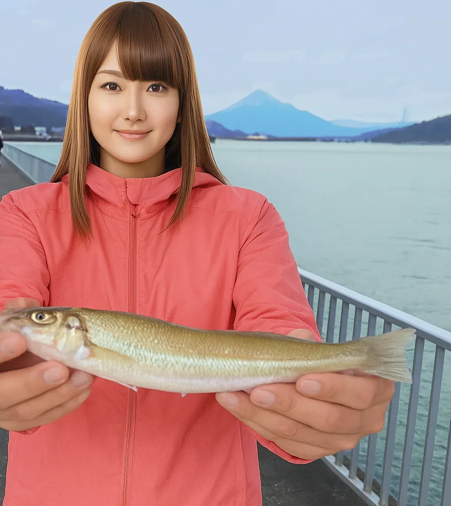 鯉川シーサイドパークでキスの釣果を得た山際