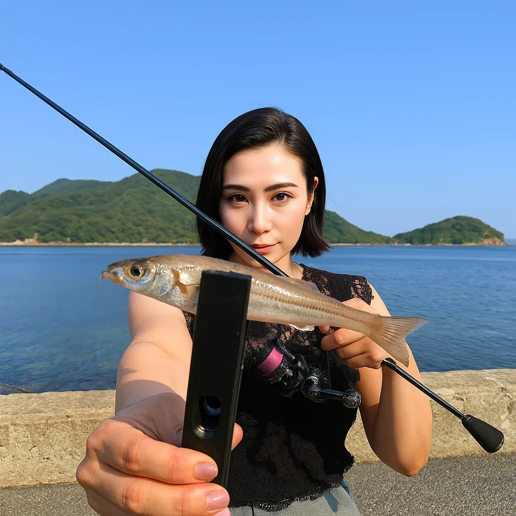 沖家室島でキスを釣る八重田