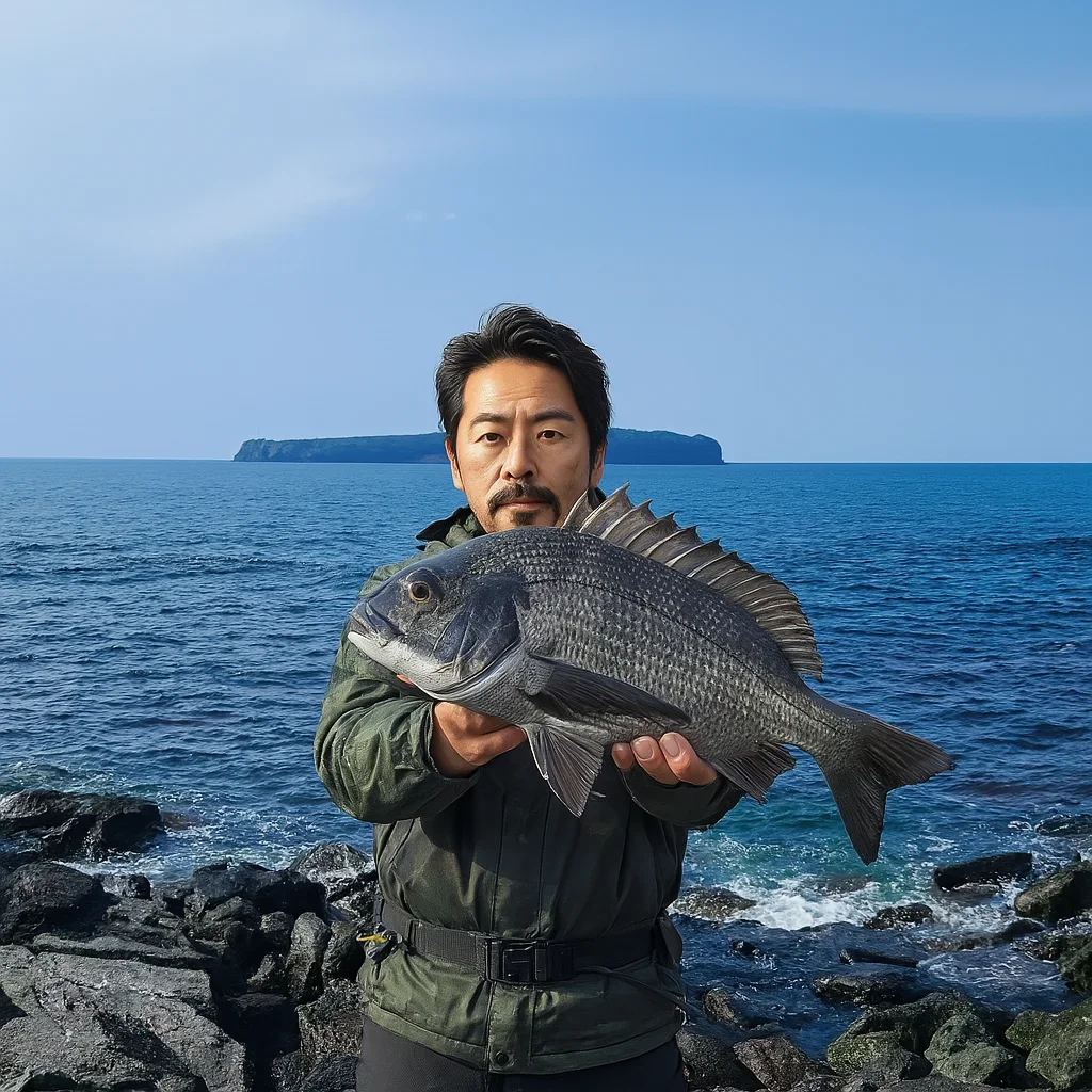 虎ヶ崎でチヌを釣る佐々木