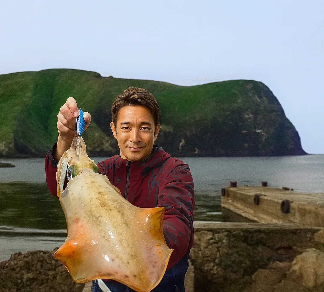 隠岐島でアオリイカの釣果を得た亀岡