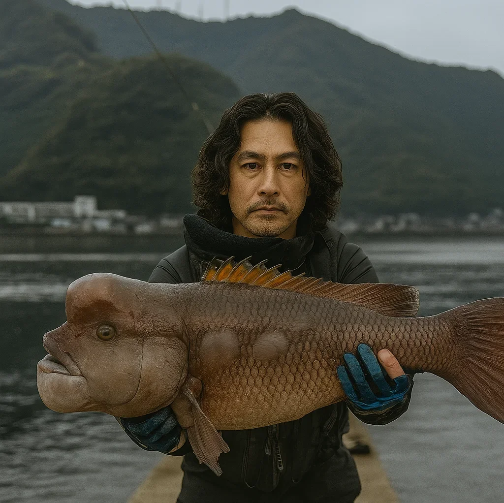 岡村島でコブダイ