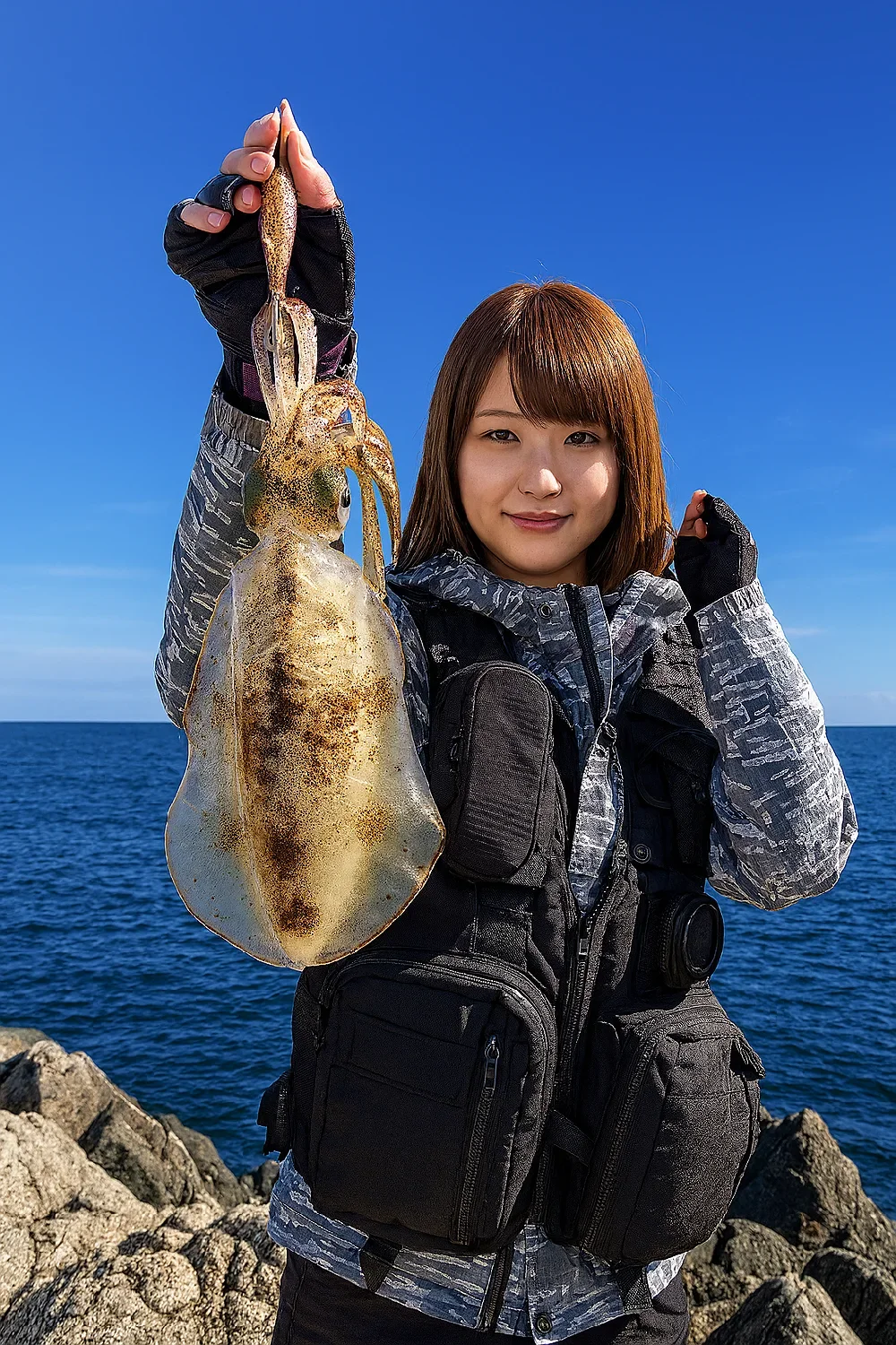 長尾鼻でアオリイカを釣る山際