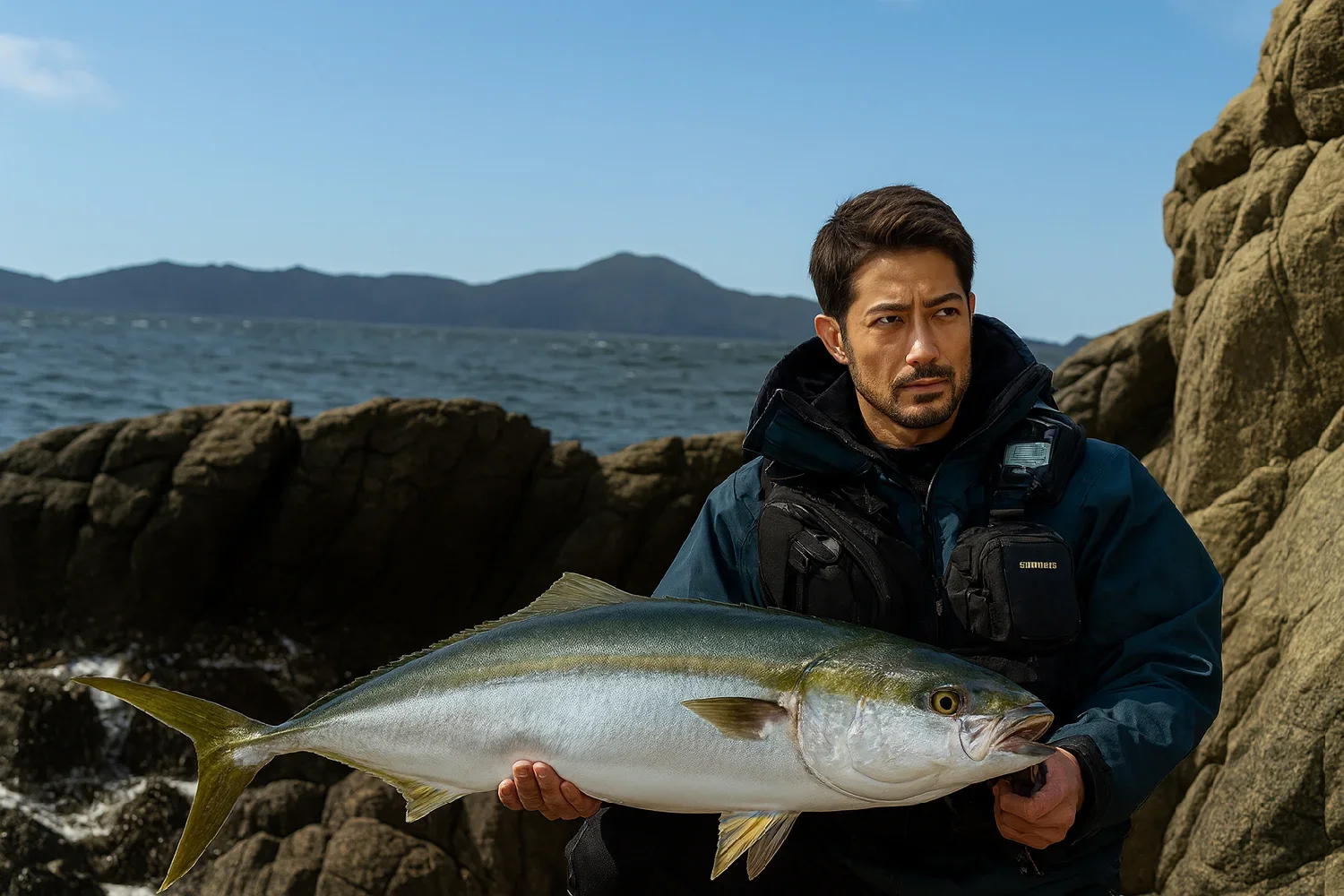 梶取ノ鼻で青物の釣果を得た広岡