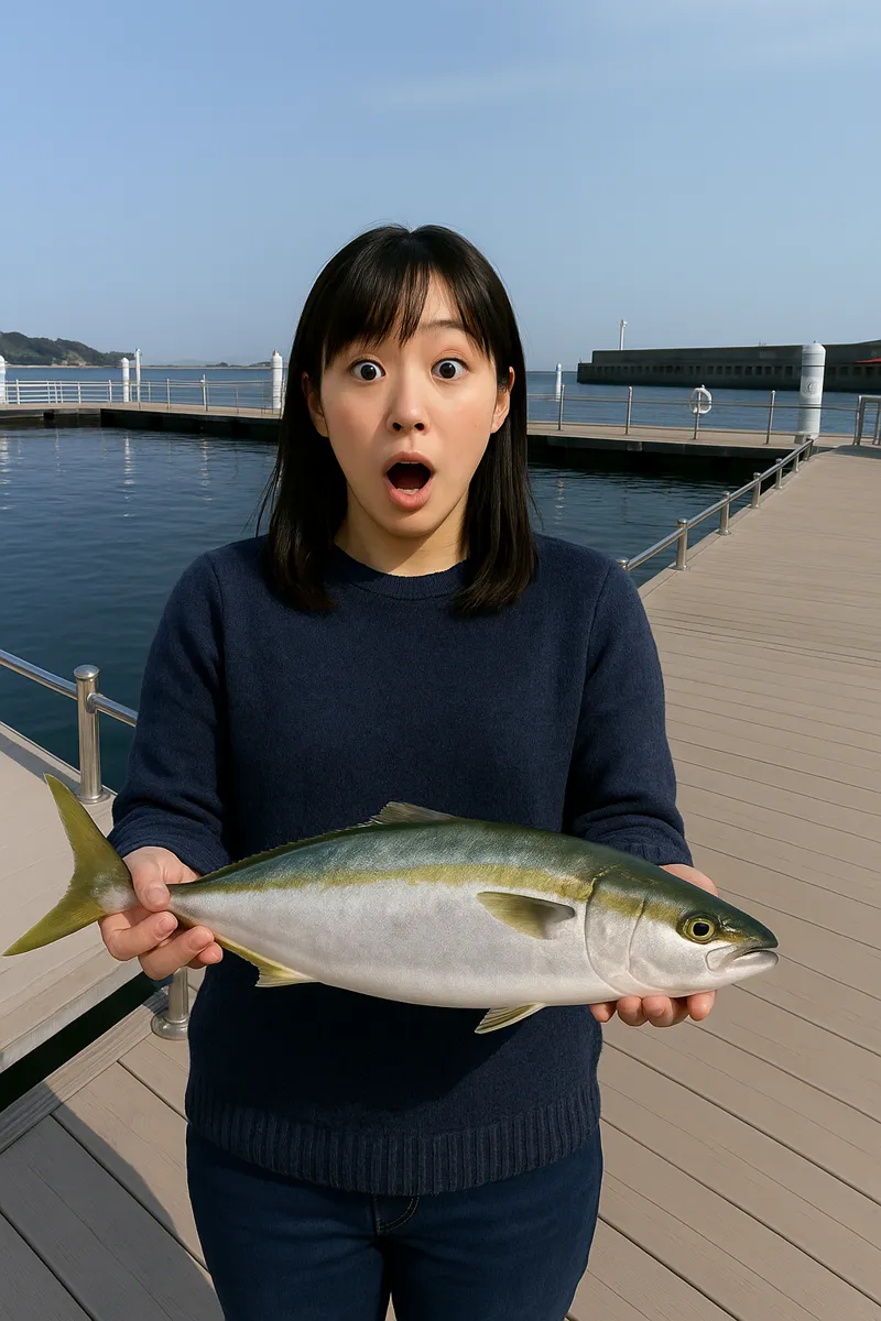 うみんぐ大島でブリの釣果を得た国生.webp