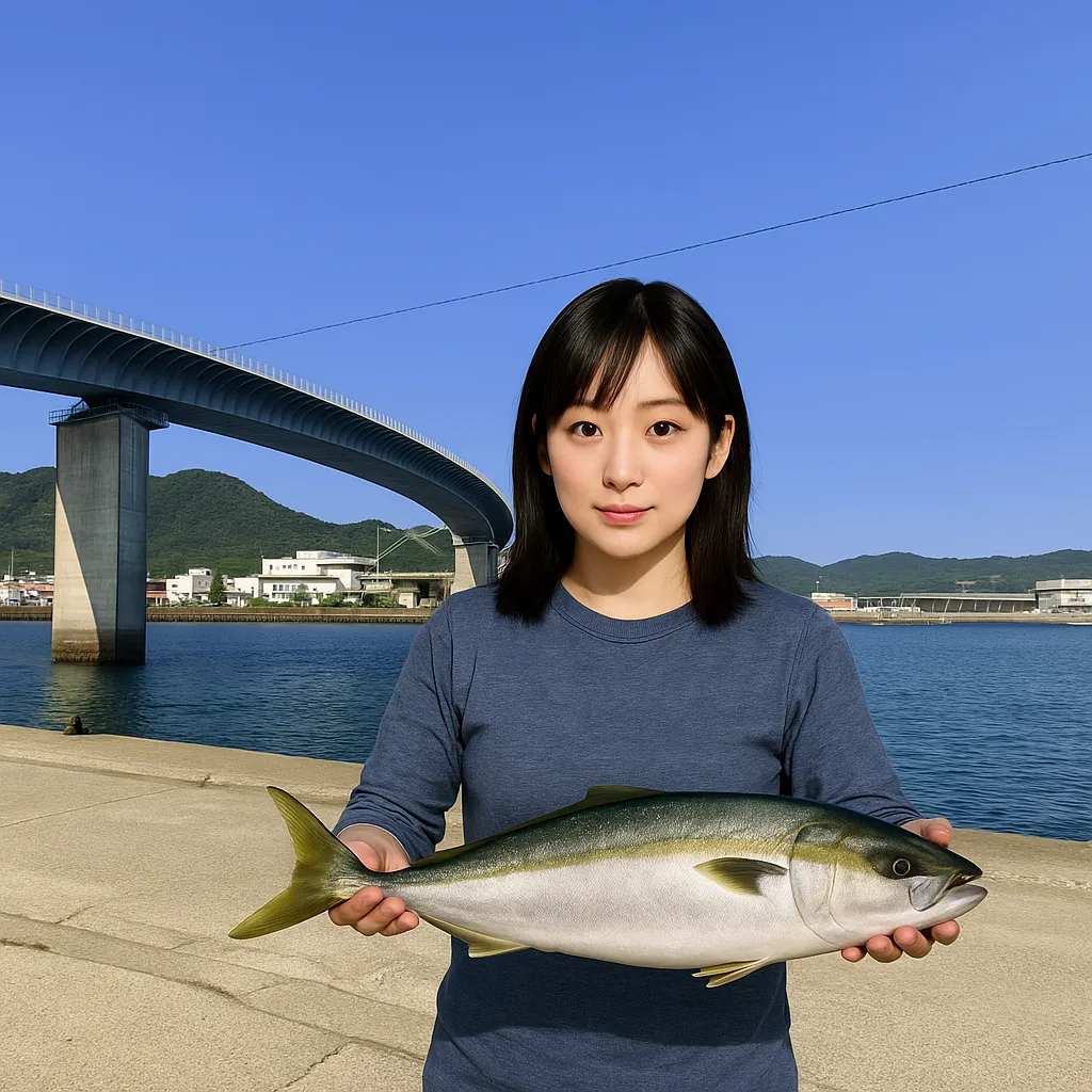 下須島でヤズの釣果を得た国生.webp