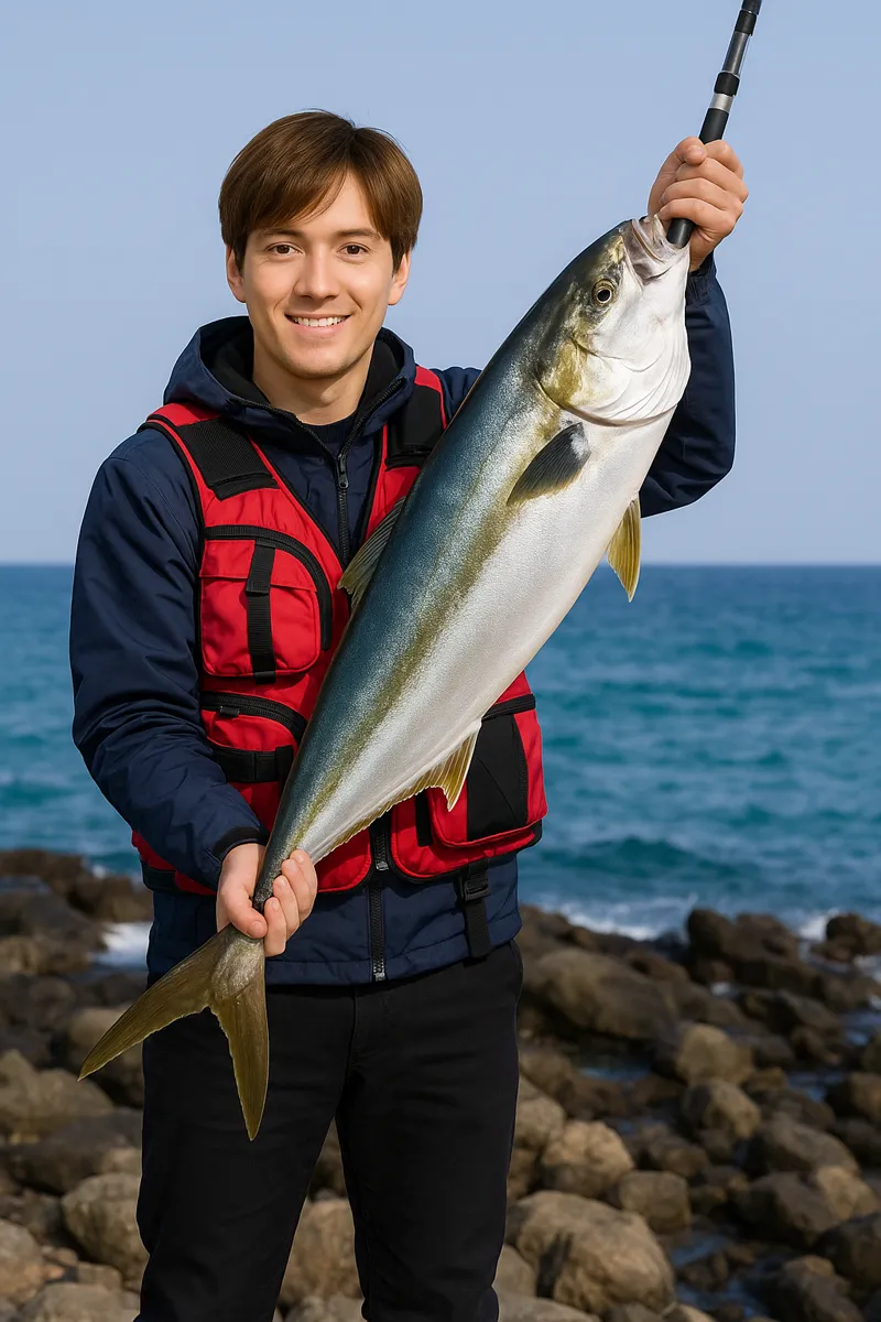 中通島でヒラマサの釣果を得た久良木.webp
