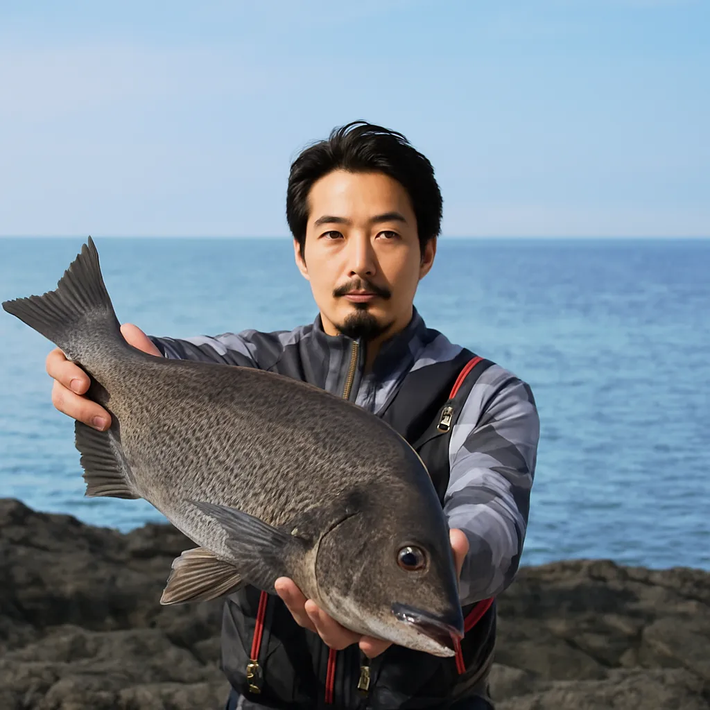 串崎でチヌの釣果を得た佐々木.webp