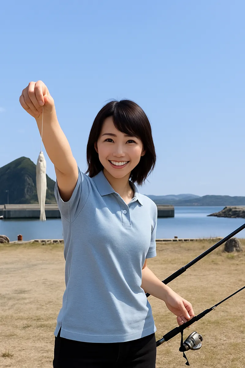 加津佐漁港.でシロギスの釣果を得た西岡.webp