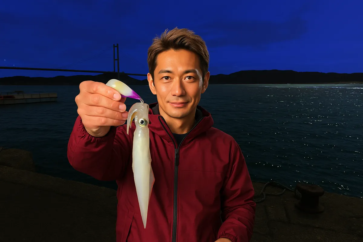 加部島でササイカの釣果を得た亀岡.webp