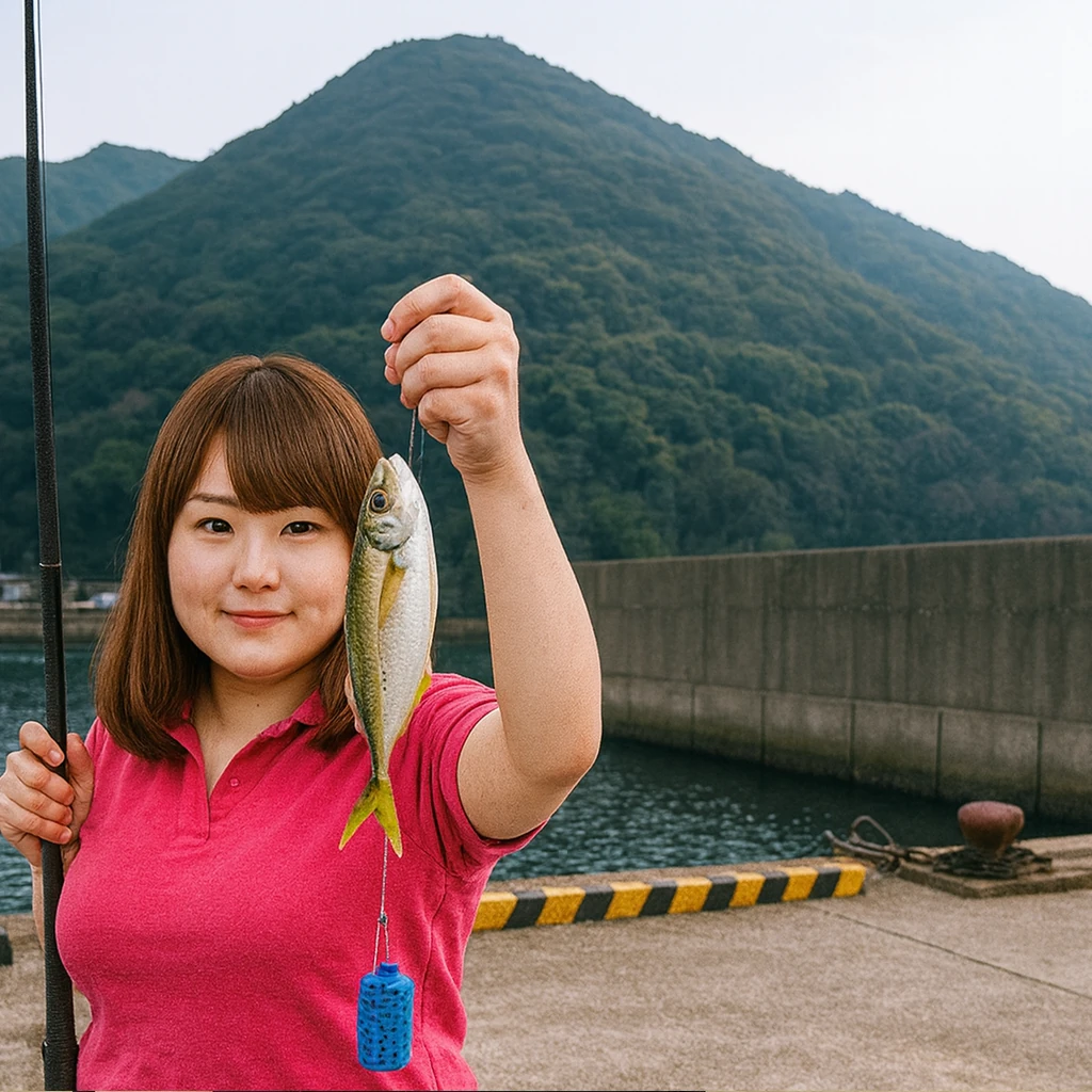 千々石漁港.でアジの釣果を得た山際.webp