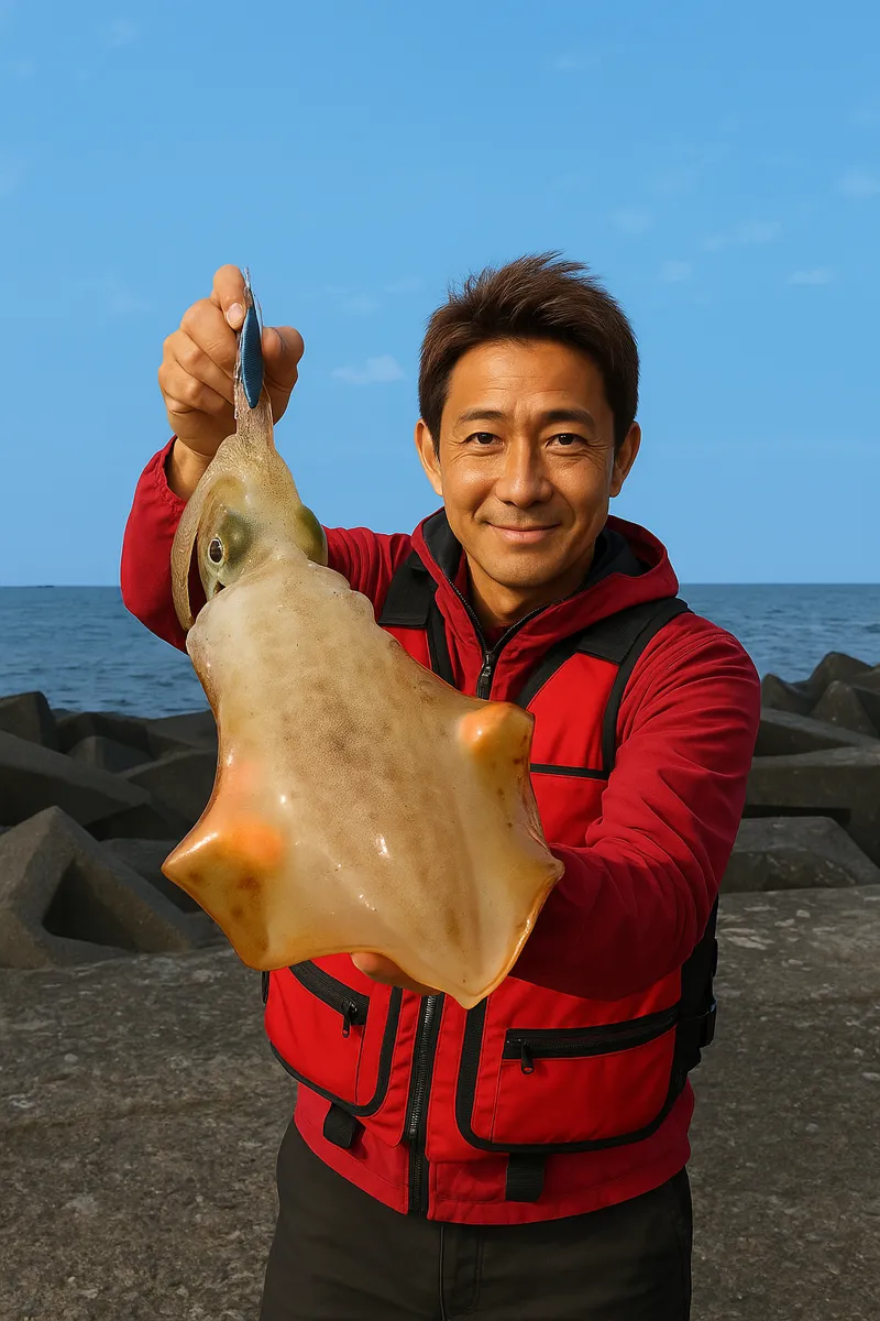 双名島でエギングの釣果を得た亀岡.webp