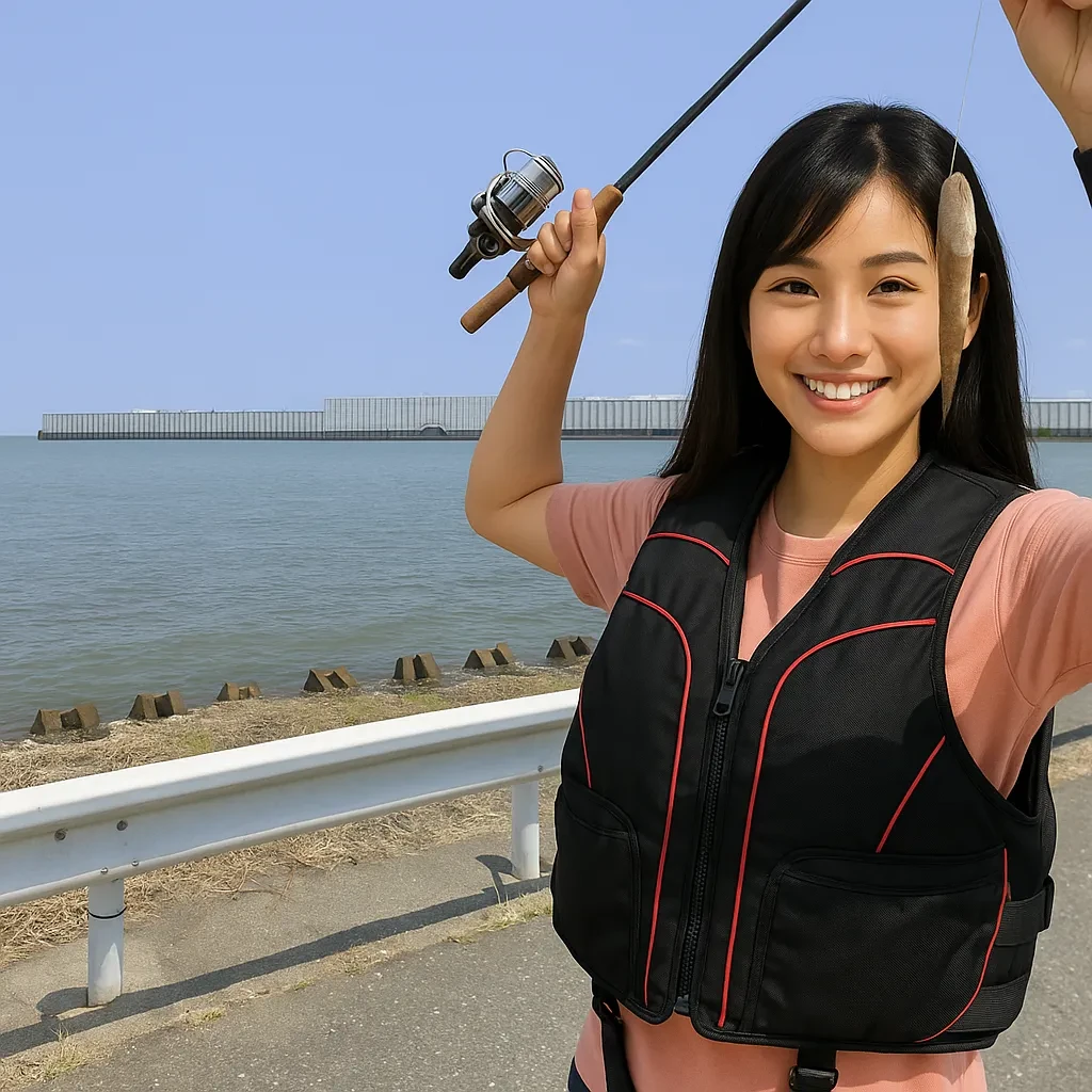 吉富港でハゼの釣果を得た黒川.webp