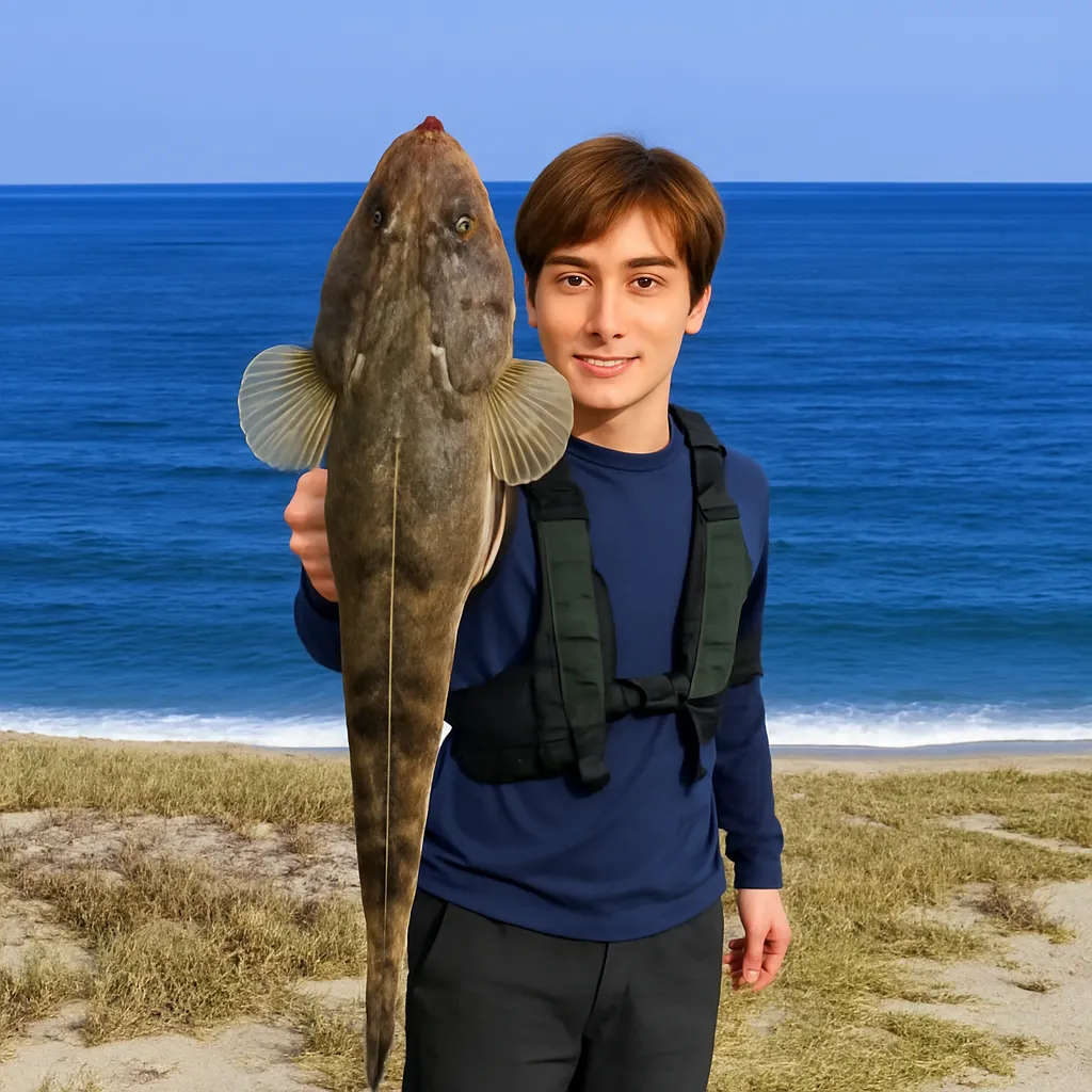 吹上浜でマゴチの釣果を得た久良木.webp
