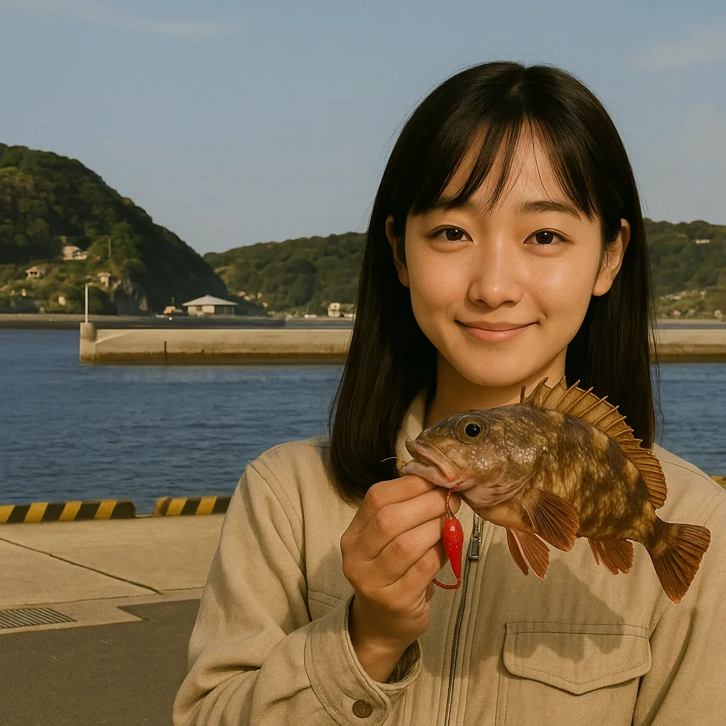呼子港でアラカブの釣果を得た国生.webp