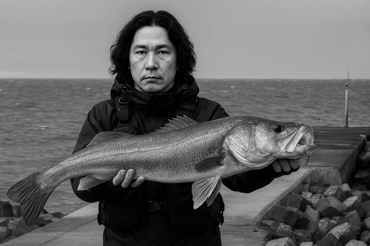 和田ノ鼻でシーバスの釣果を得た岸本.webp