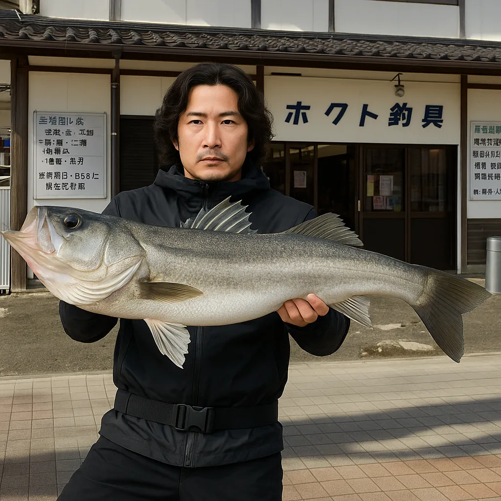 唐津一文字波止でシーバスの釣果を得た岸本.webp
