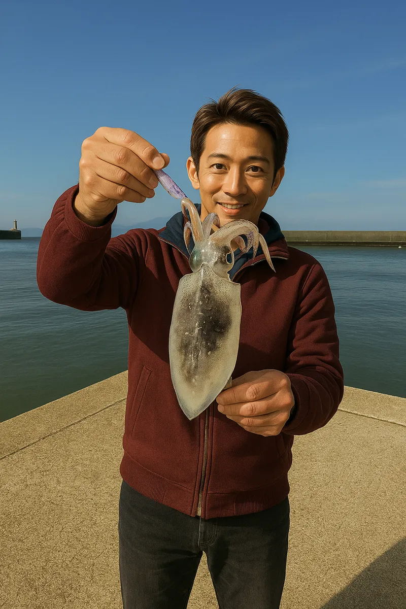 塩屋漁港.でコウイカの釣果を得た亀岡.webp