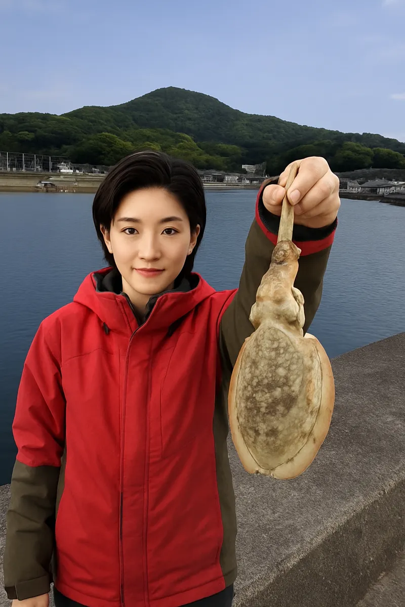 大多尾漁港でコウイカの釣果を得た佐伯.webp