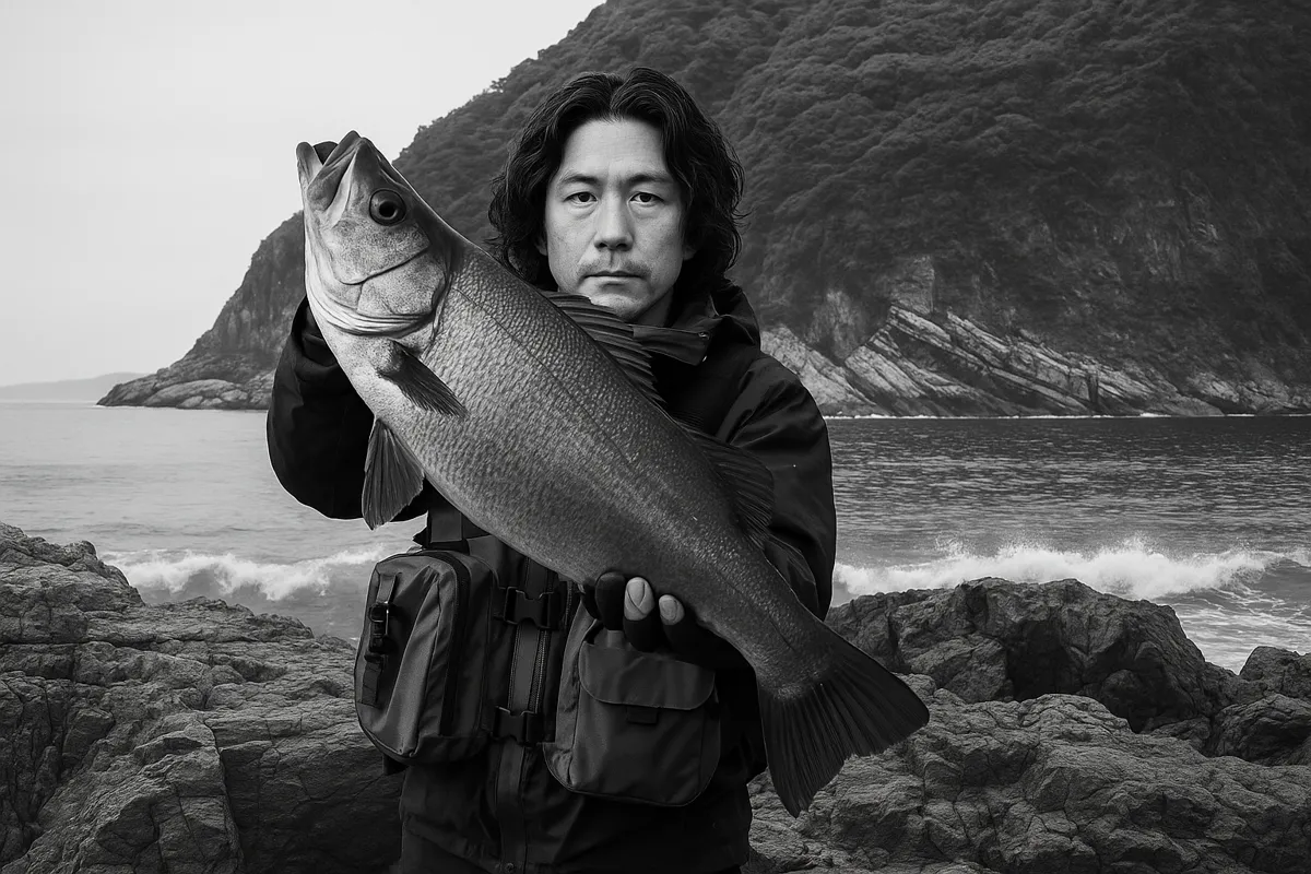 奈留島でヒラスズキの釣果を得た岸本.webp