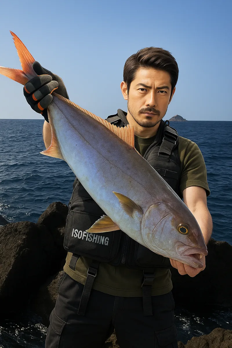 宇治群島でカンパチの釣果を得た広岡.webp