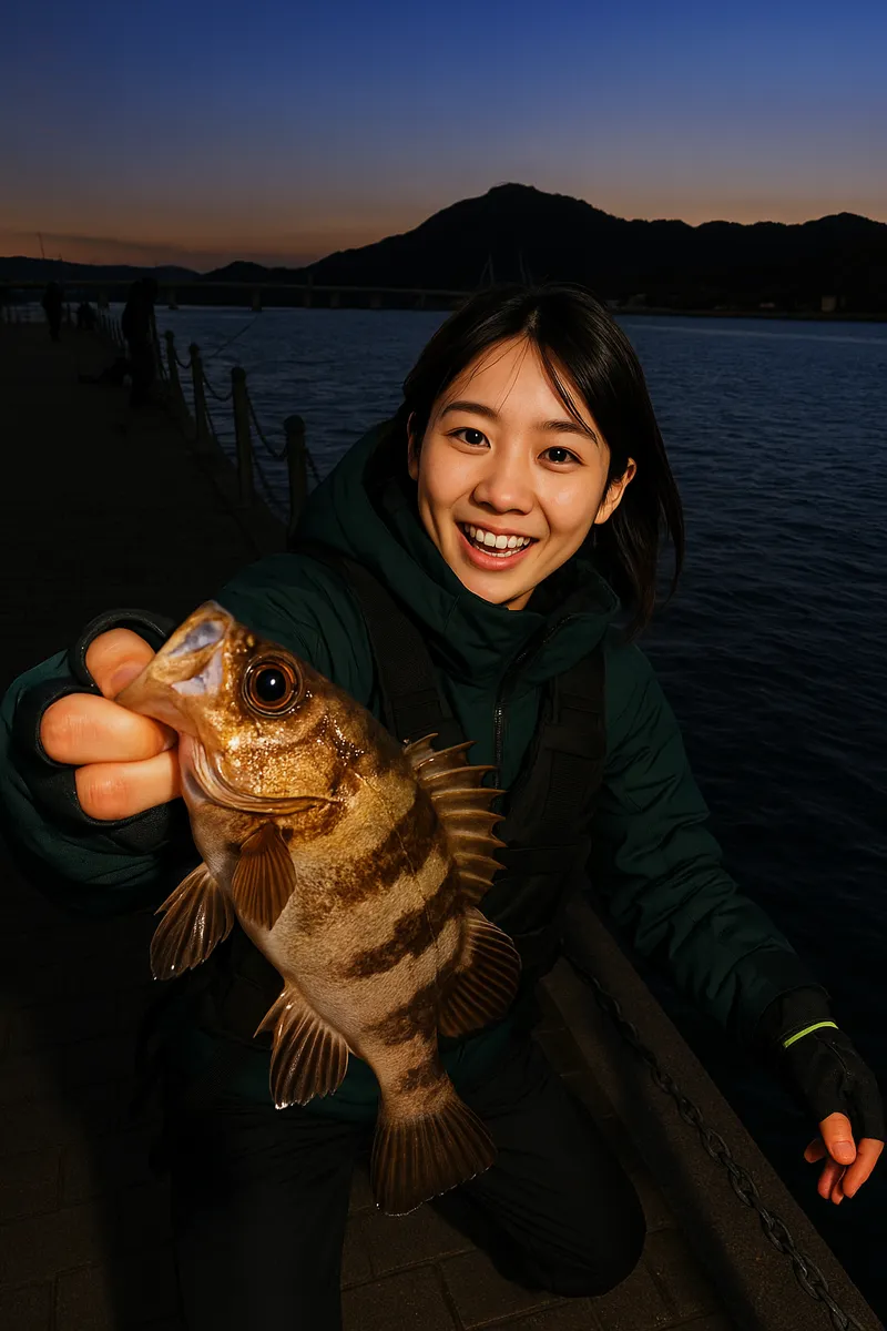 岡崎海岸でメバルの釣果を得た森永.webp
