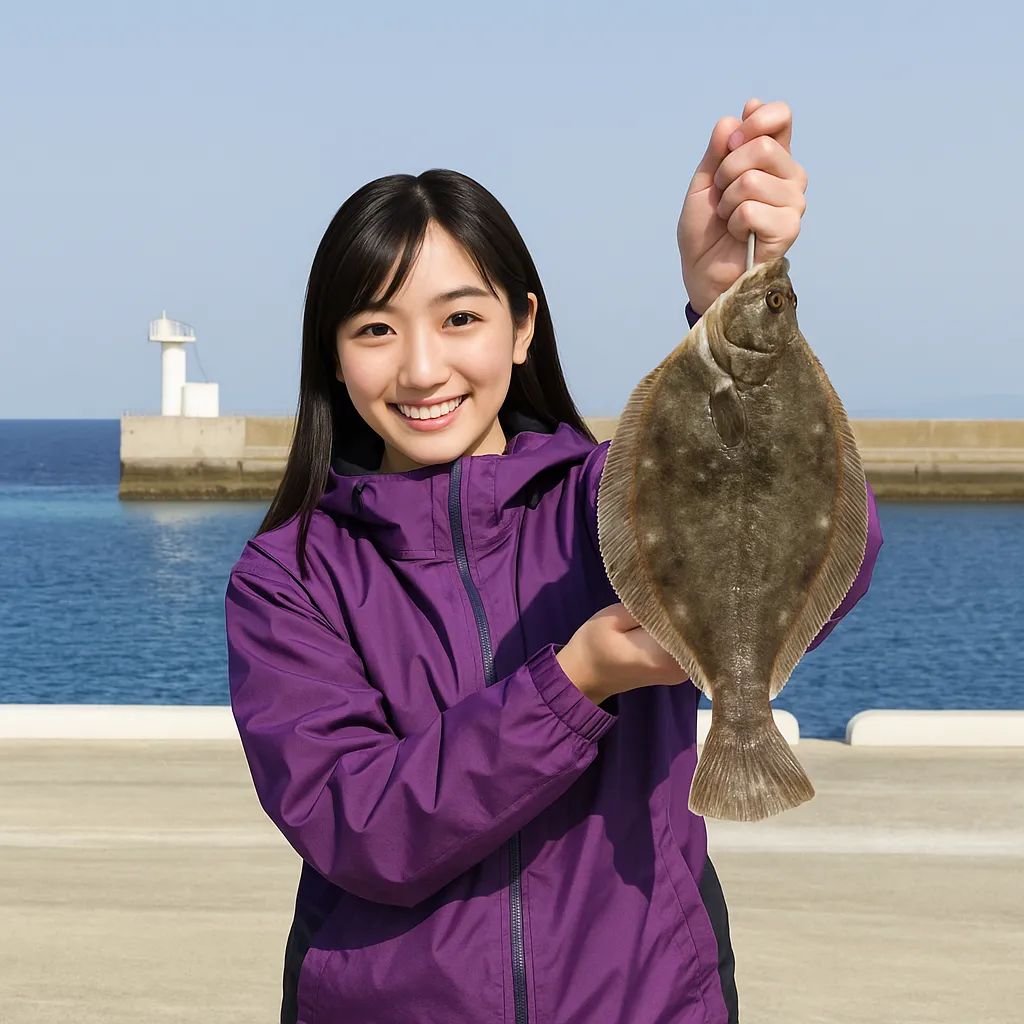 島原新港.でカレイの釣果を得た黒川.webp