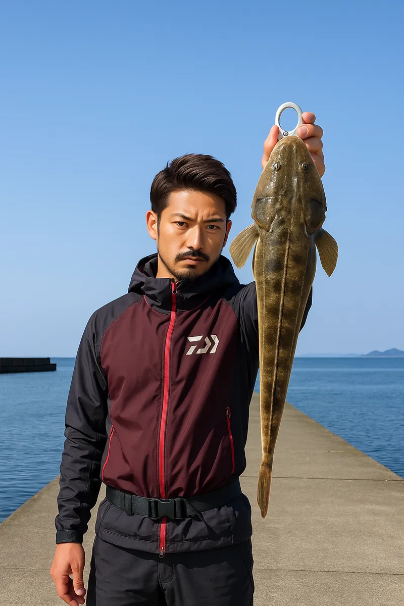 島原新港.でマゴチの釣果を得た広岡.webp