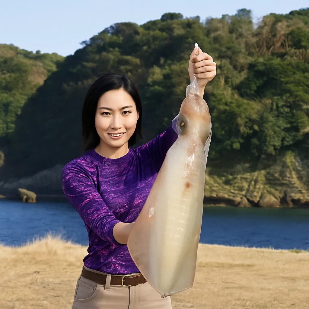 崎戸港でアオリイカの釣果を得た八重田.webp